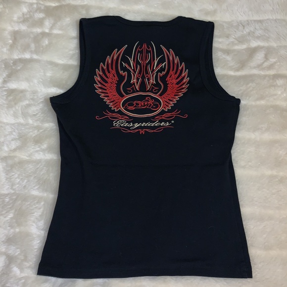 Easyriders Easy Riders black sleeveless biker muscle tank top shirt S M L - Picture 7 of 9